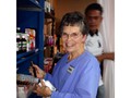 Susan and Edwin stocking the shelfs with the donated medicines from Ohio in order to service 500 Mayan Indians @ WAY-bi Tecpan, Guatemala who have NO medical care what so ever. Thank you to ALL who made this Sacred Mission of Mercy a reality for the Mayan communities.