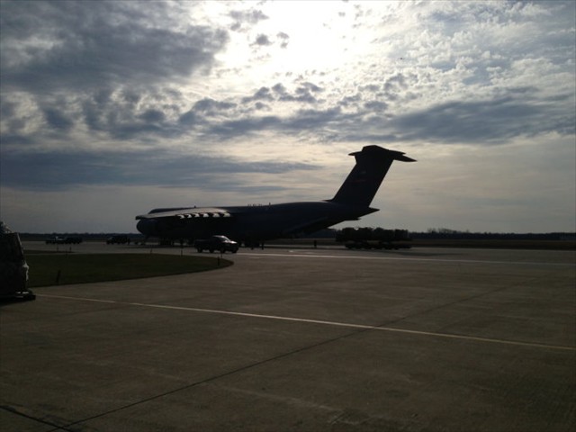 C17 Denton Cargo Plane getting ready for its departure to Guatemala City, Guatemala