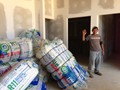 Ismael waving to us after receiving on the Denton C5 Mission of LOVE airlift much needed insulation to do the two buildings being built to service as a children's hospice. Boak and Sons, Austintown Ohio donated the insulation.