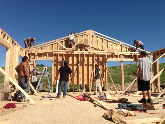 One truss at a time!