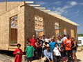 Four days later, the Camp Sacred Home is near completion. Awesome volunteers who made this ALL possible for a Lakota Family in need.