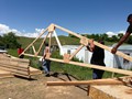 Trusses almost done.