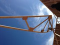 What a view while gently placing the trusses in place.