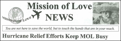 Fall 1998 Mission of Love Newsletter