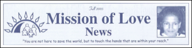 2005 Fall Mission of Love Newsletter - 2nd Addition
