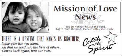 2008 Mission of Love Newsletter