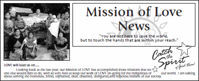 2013 Mission of Love Newsletter