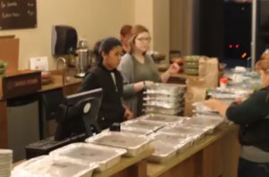 Food for victims of Tennessee wild fires